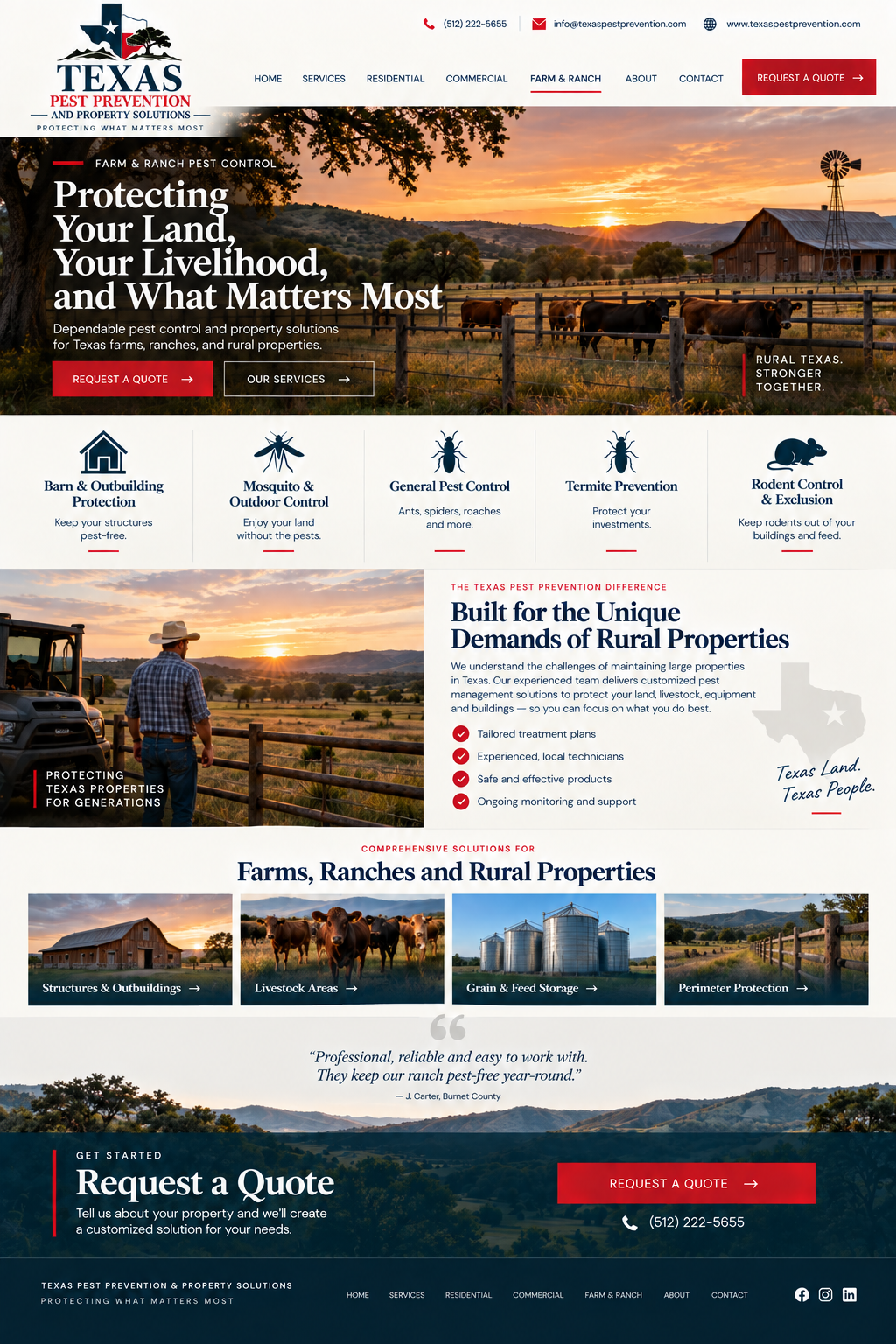 Farm & Ranch | Texas Pest Prevention