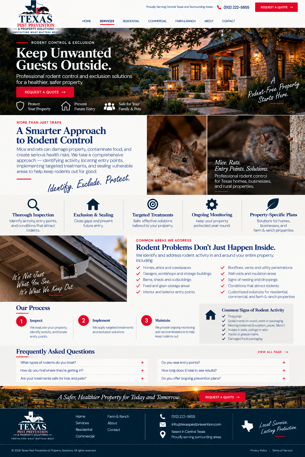 Rodent Control & Exclusion | Texas Pest Prevention