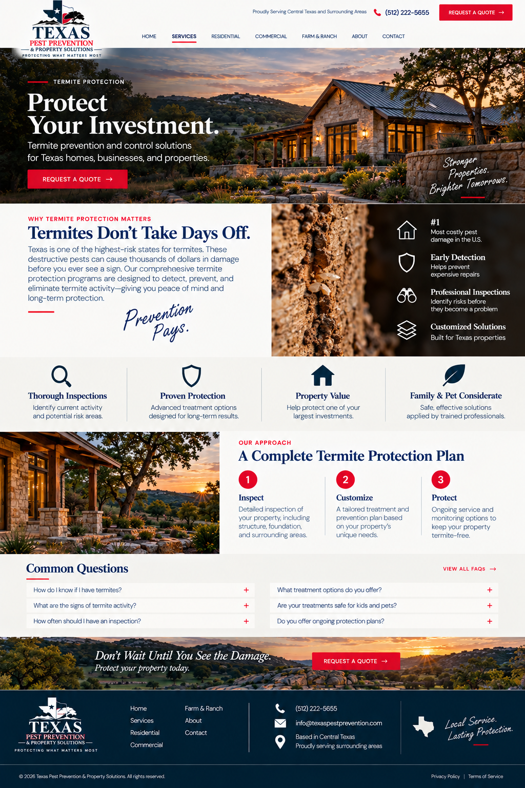 Termite Protection | Texas Pest Prevention